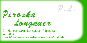 piroska longauer business card